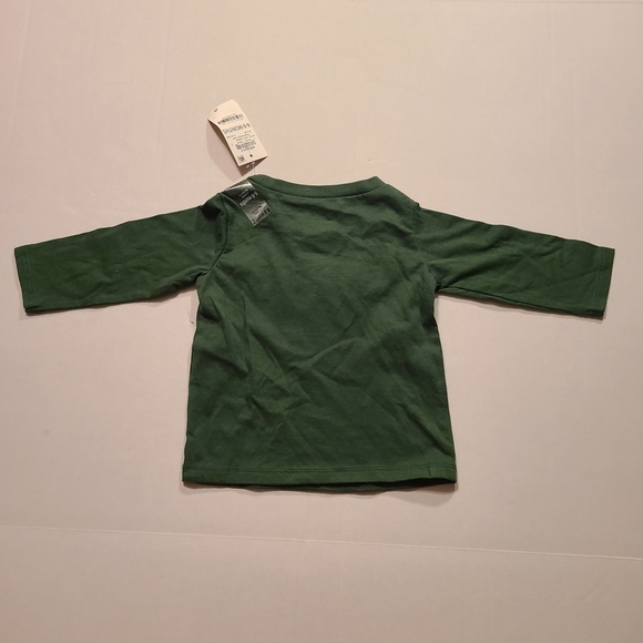 First Impressions Forest Green Deer Long Sleeve Tee NWOT 6-9 Months - Picture 7 of 7